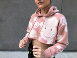 Load image into Gallery viewer, 1/1 BABY PEACH SMILEY HOODIE