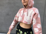 Load image into Gallery viewer, 1/1 BABY PEACH SMILEY HOODIE