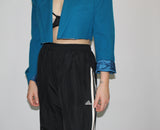 Load image into Gallery viewer, 1/1 ADIDAS TURQUOISE CROPPED BLAZER