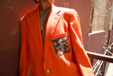 Load image into Gallery viewer, 1/1 ACID WASH ORANGE BLAZER