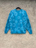 Load image into Gallery viewer, 1/1 AQUA BLUE SMILEY CREWNECK