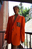 Load image into Gallery viewer, 1/1 ACID WASH ORANGE BLAZER